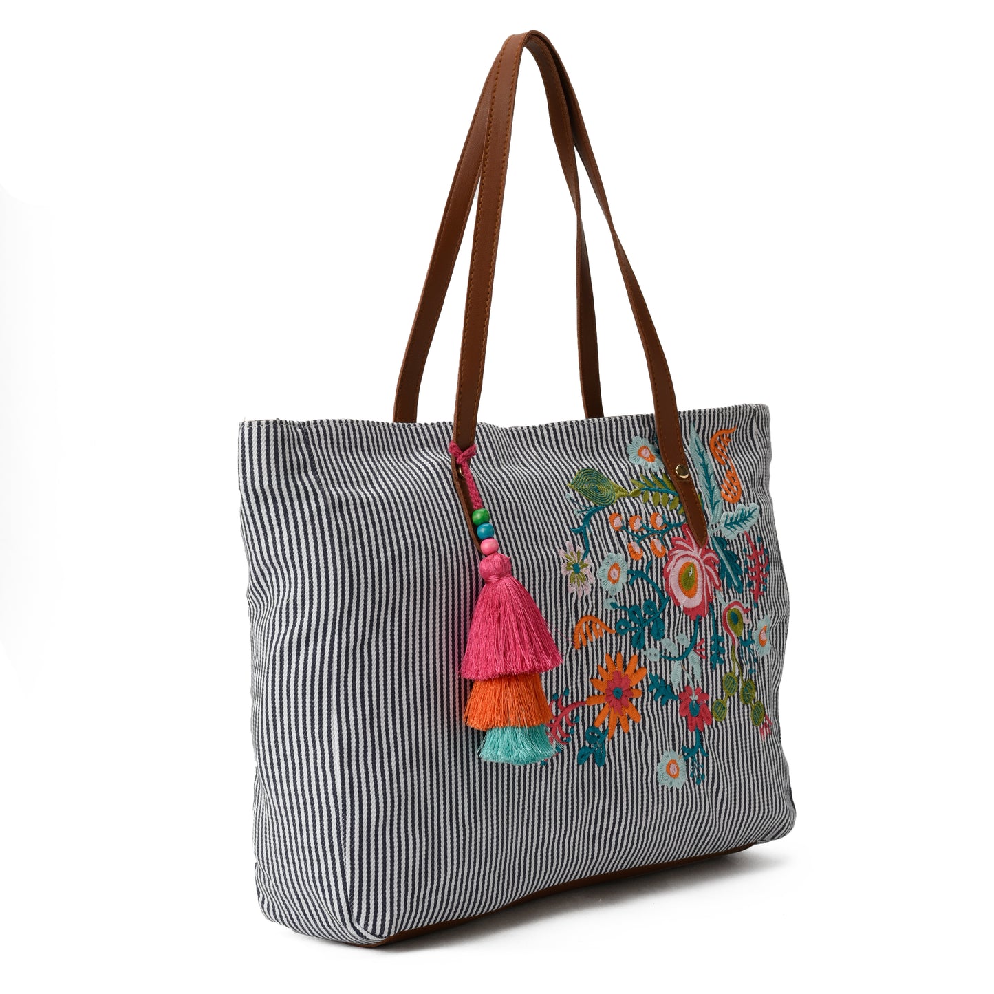 Rosy Floral Totebag