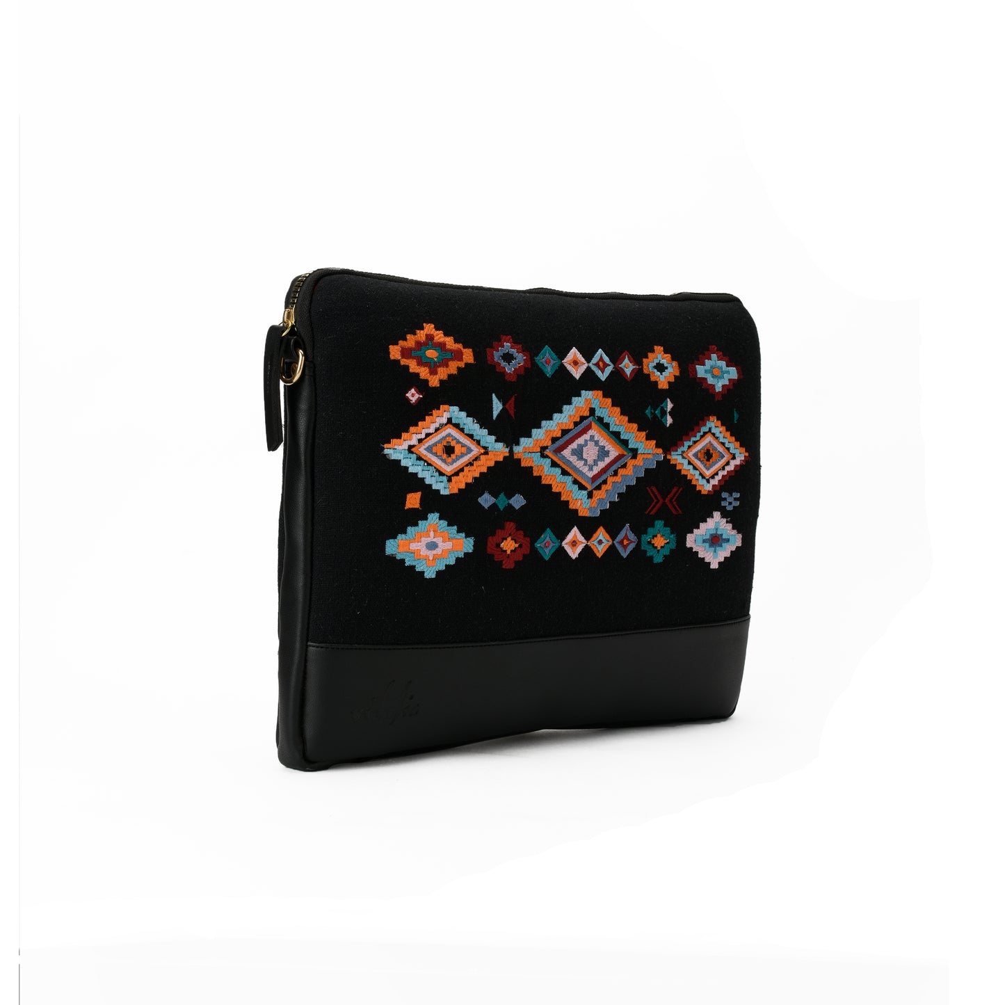 Black Geometric Laptop Sleeve