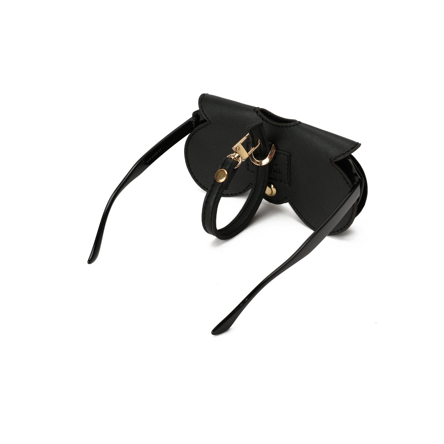 Black Geometric Sunglasses Cover