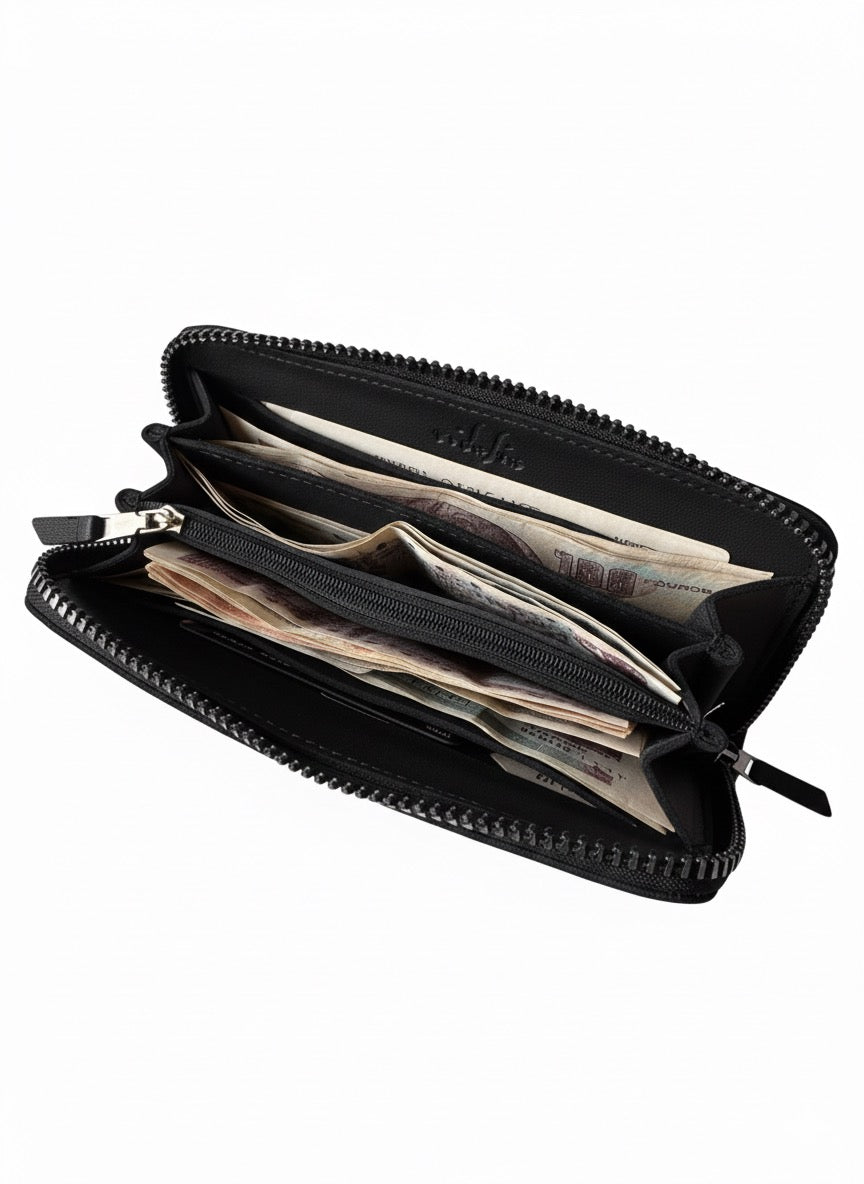 Black Geometric Wallet