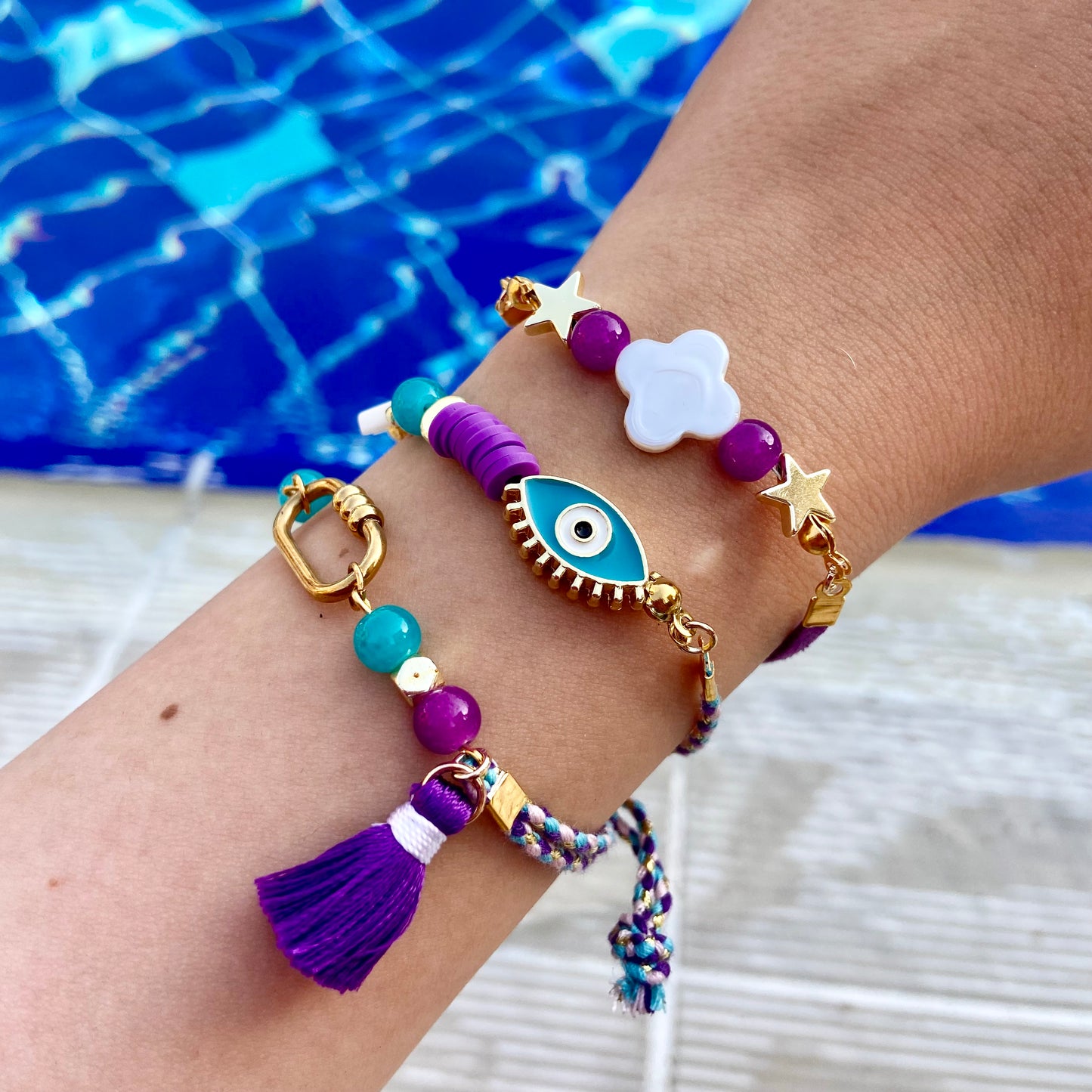 Lilac Evil Eye Set