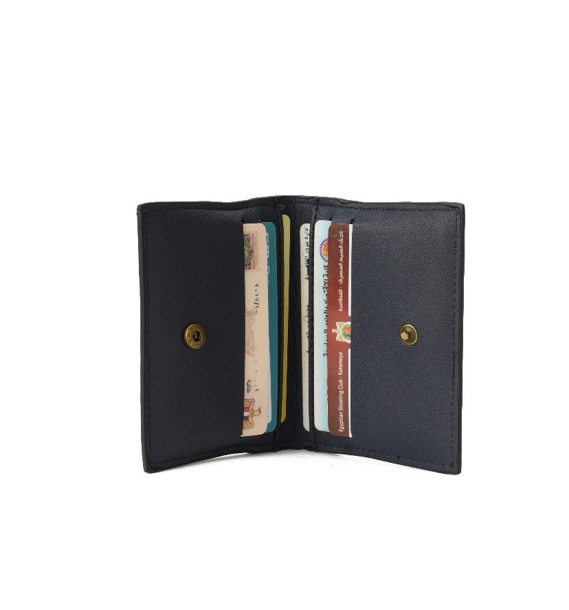 Dark Blue Floral Cardholder