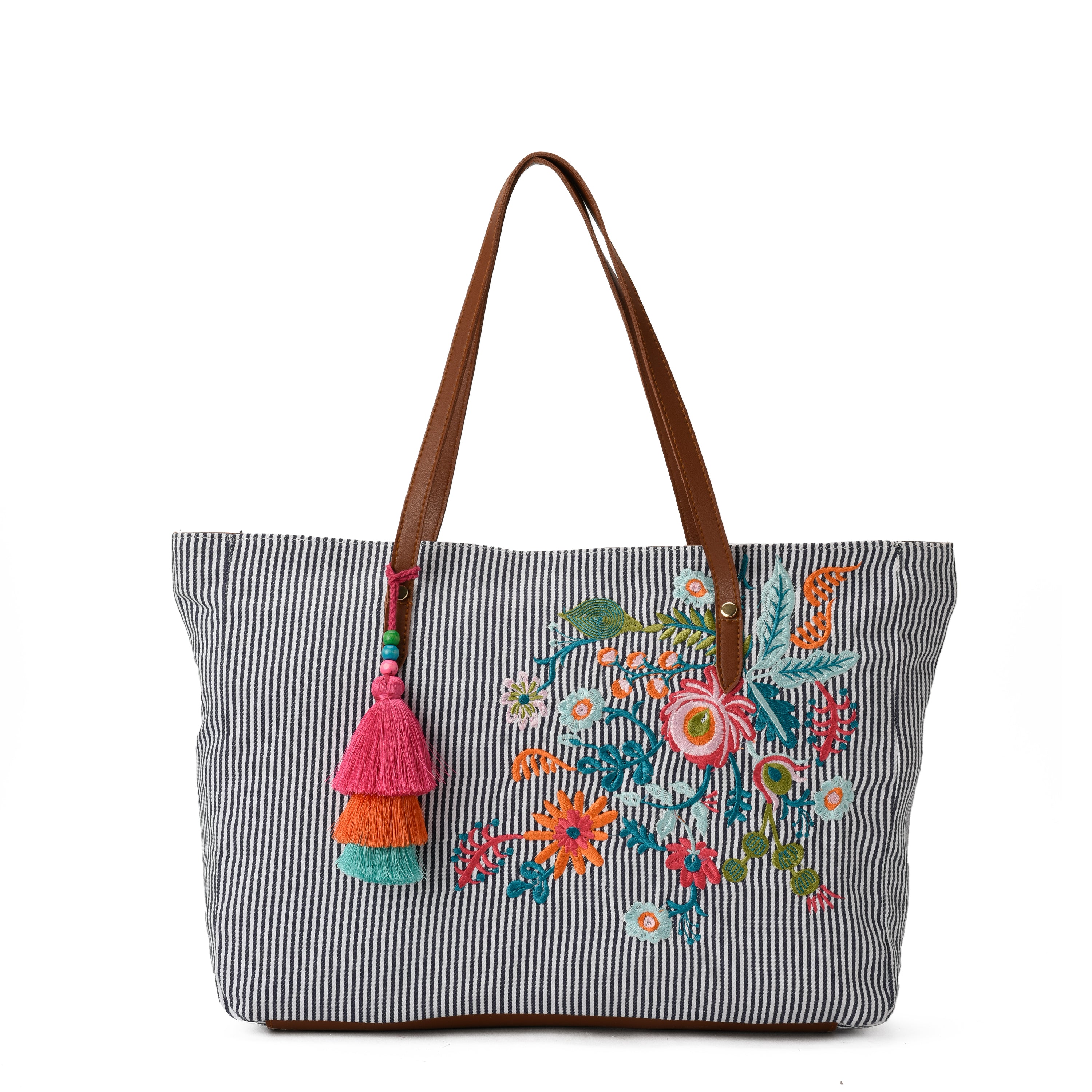Rosy Floral Totebag