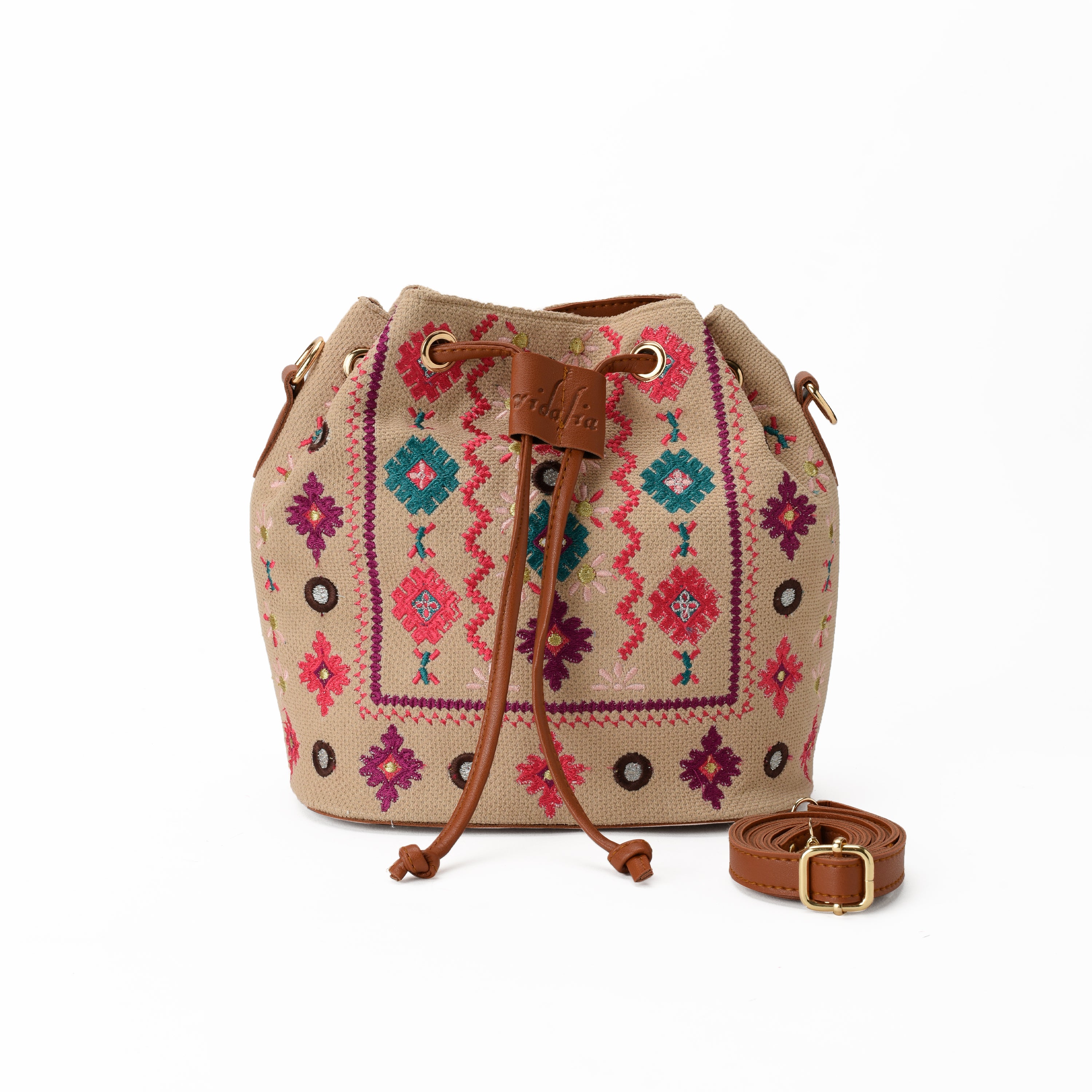 Beige Gota Crossbag