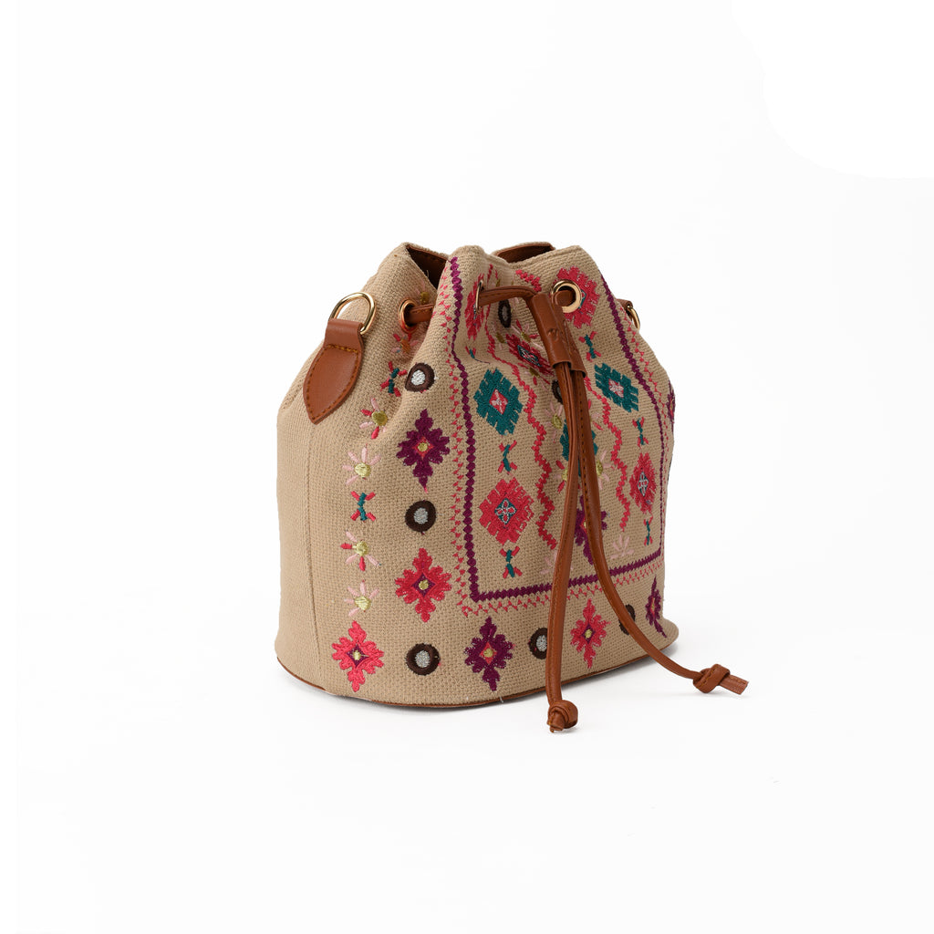 Beige Gota Crossbag