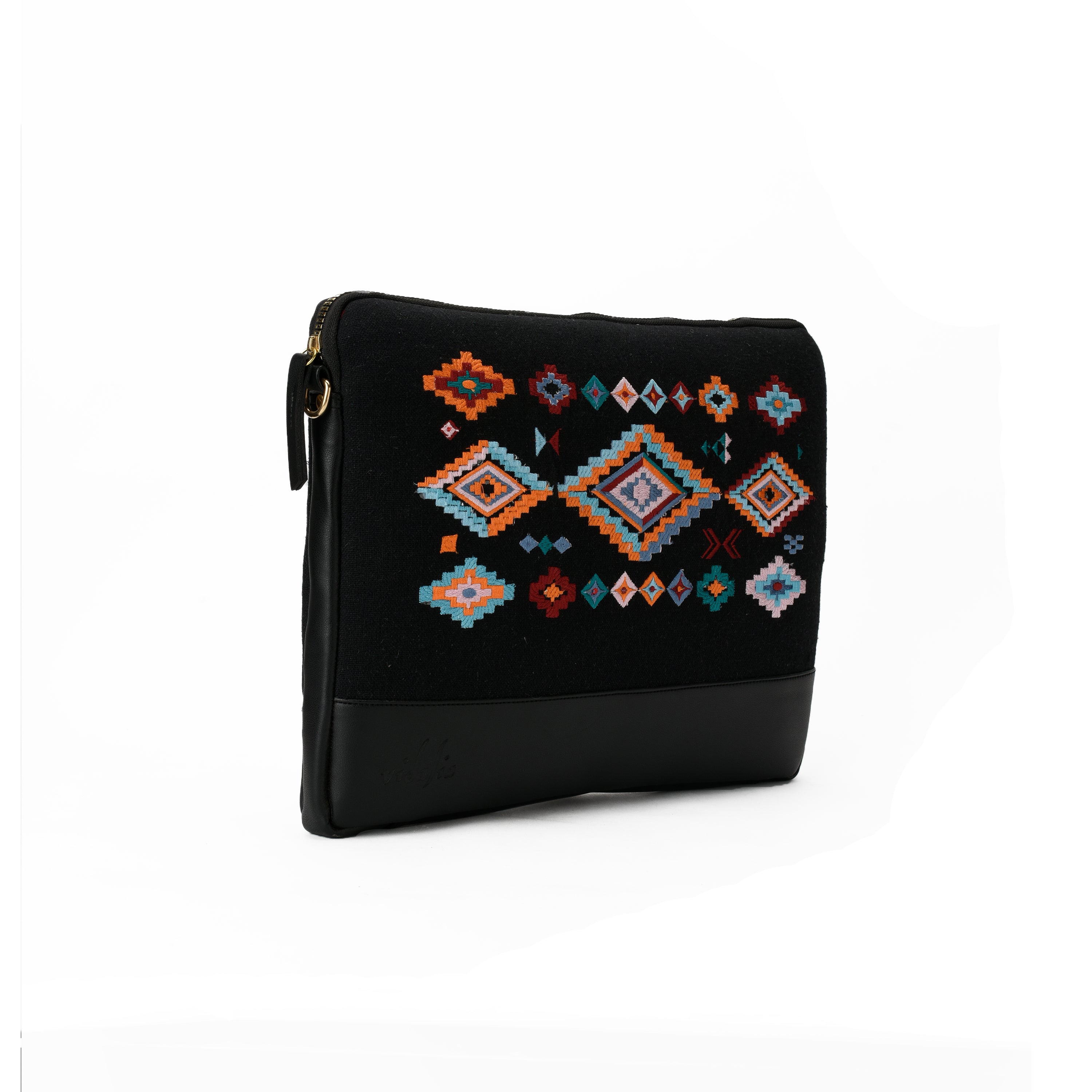 Black Geometric Laptop Sleeve