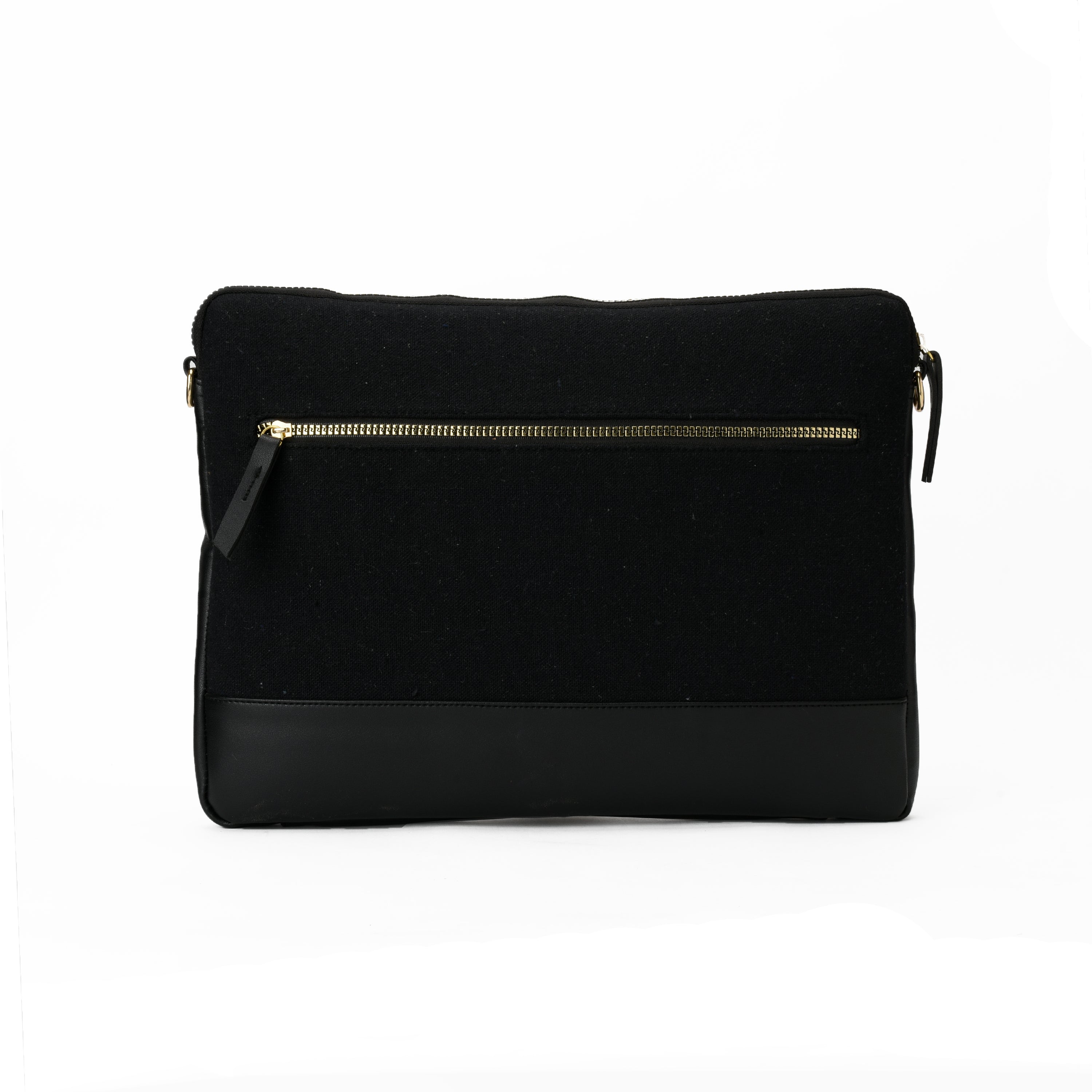 Black Geometric Laptop Sleeve