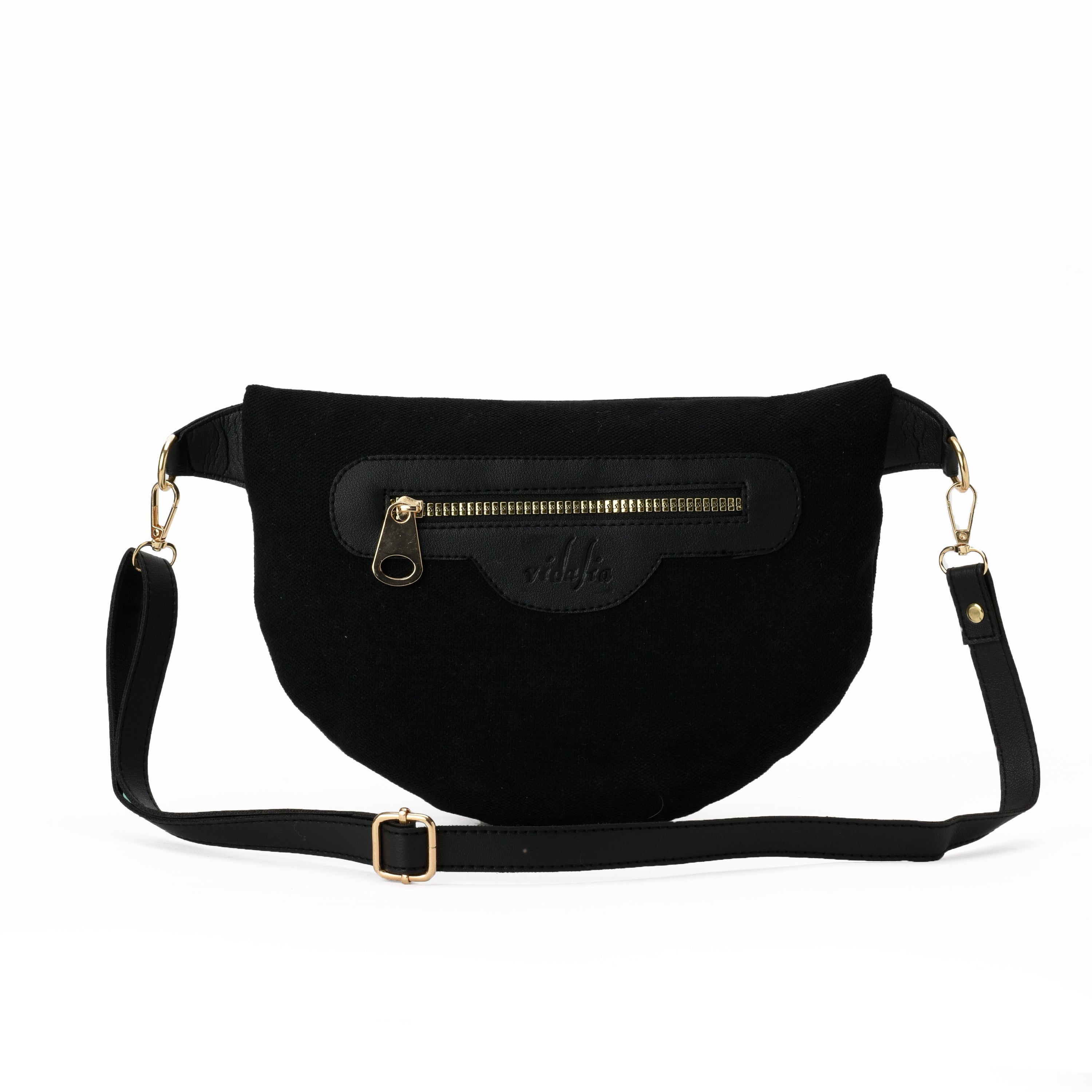 Black Floral Fanny Pack