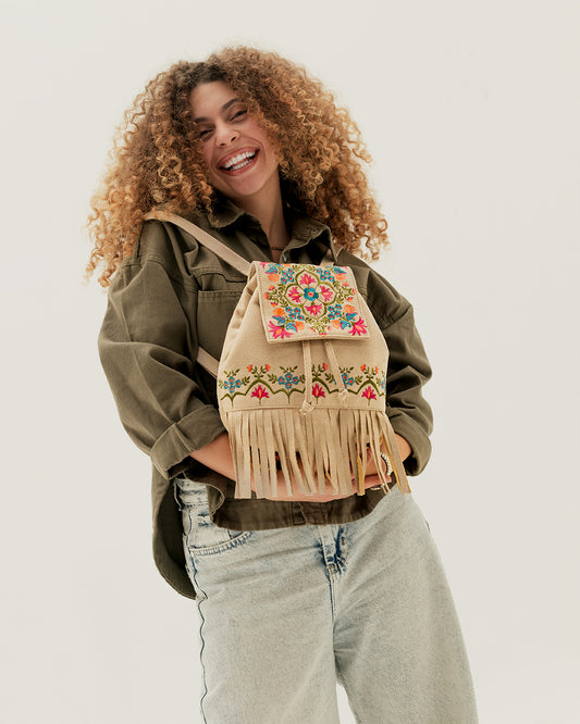 Off-white Fringe Backpack