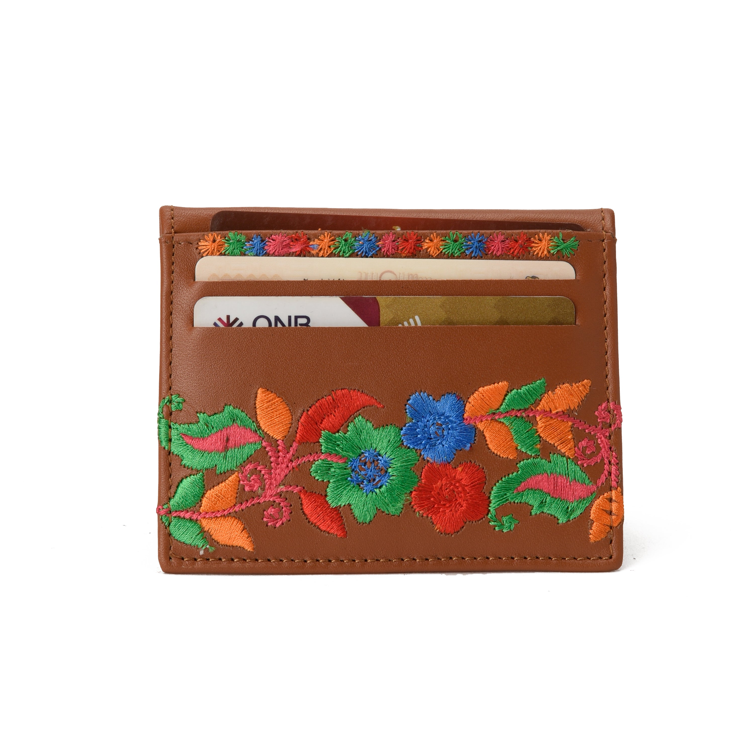 Floral Havana Card Holder