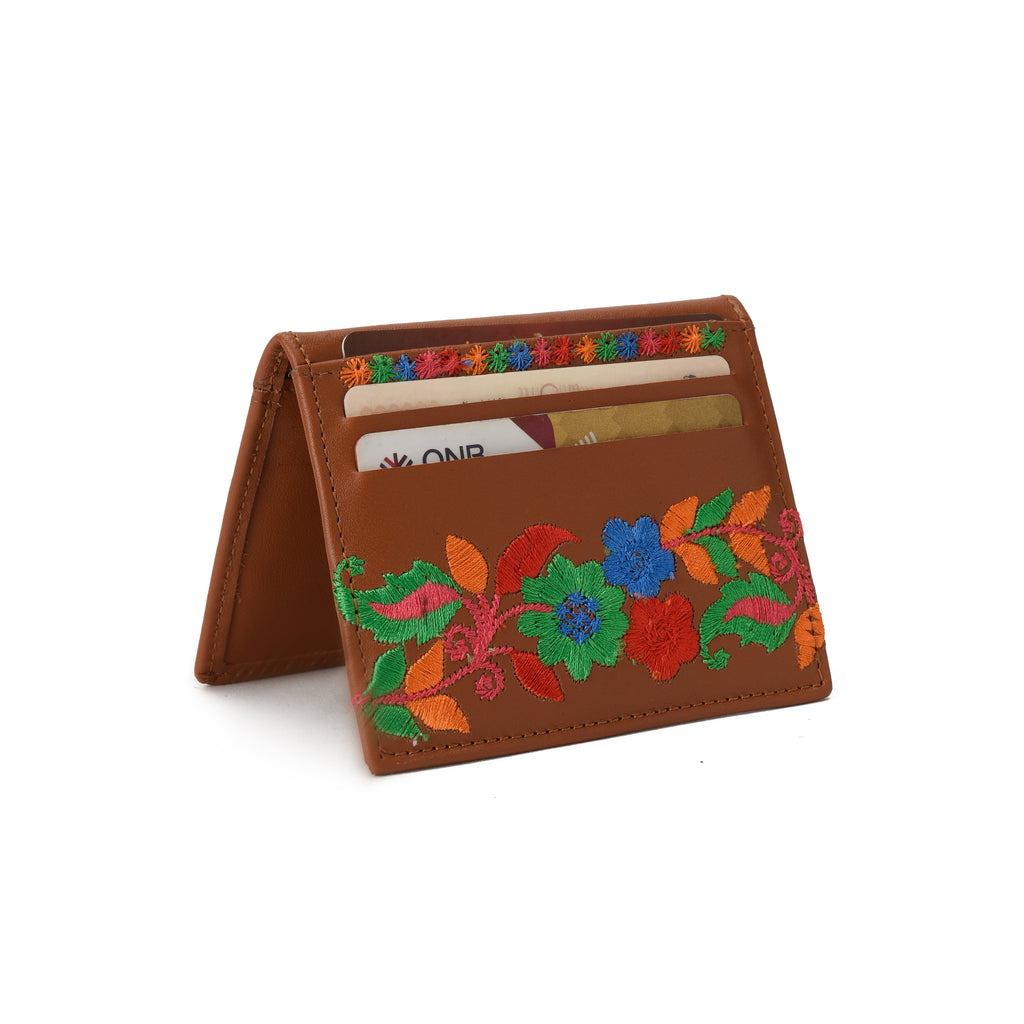 Floral Havana Card Holder
