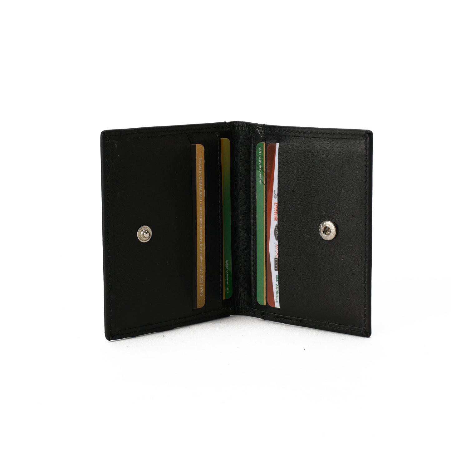 Floral Black Card Holder