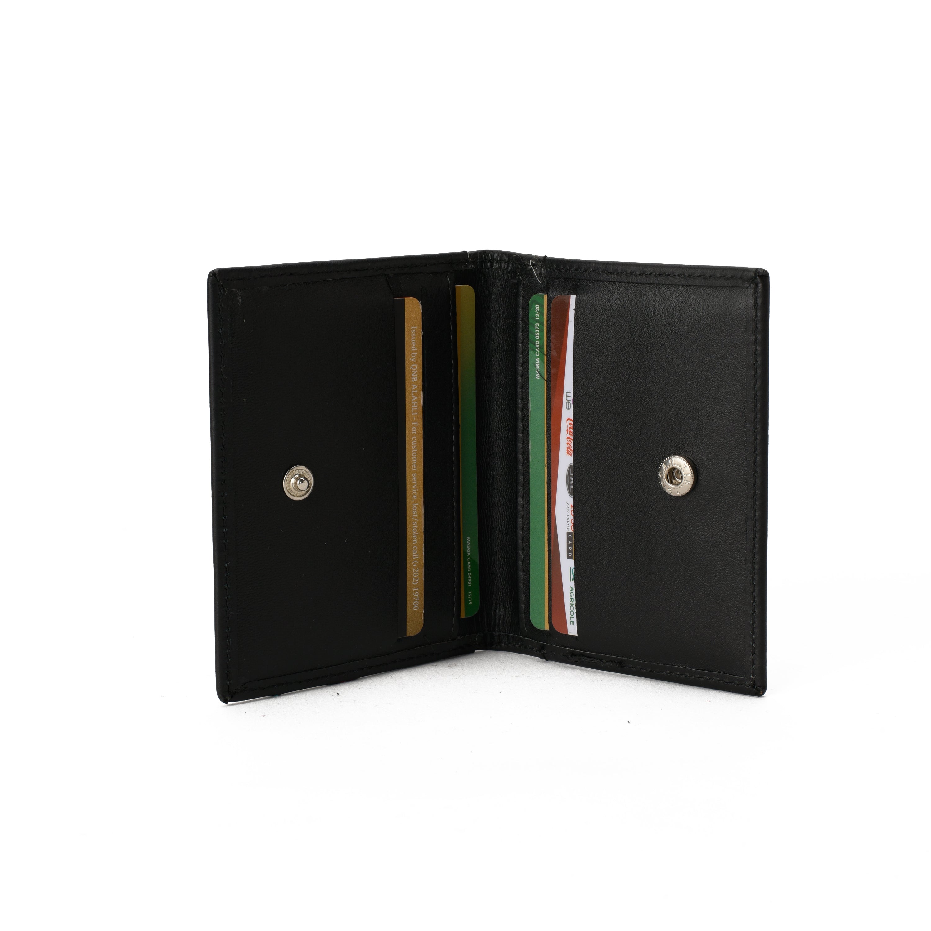 Floral Black Card Holder
