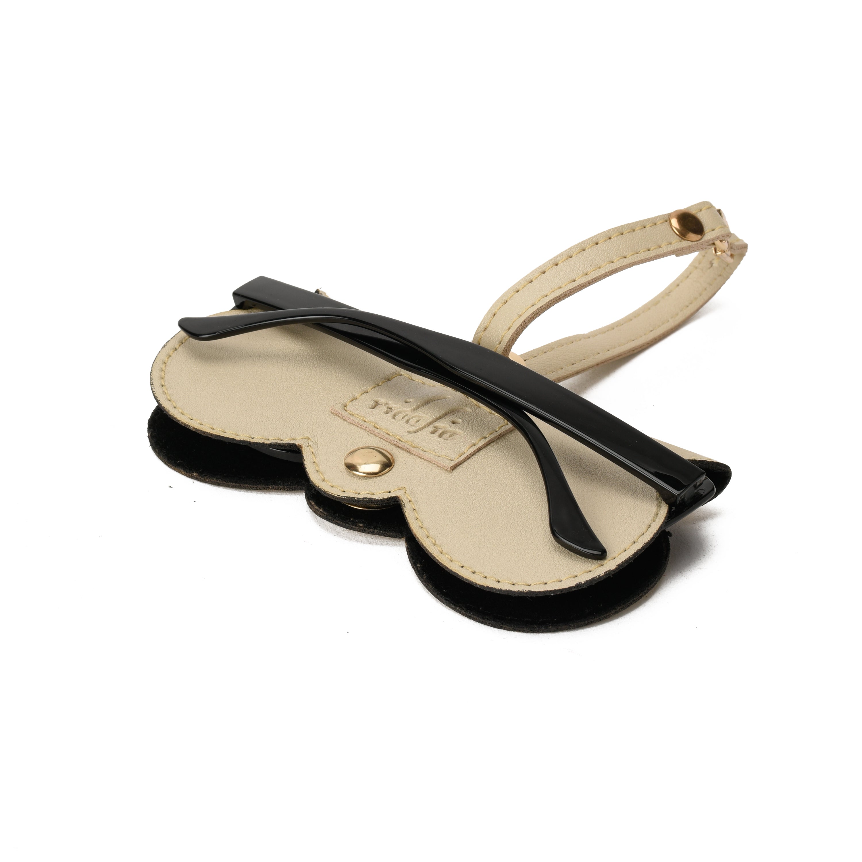 Beige Geometric Sunglasses Cover