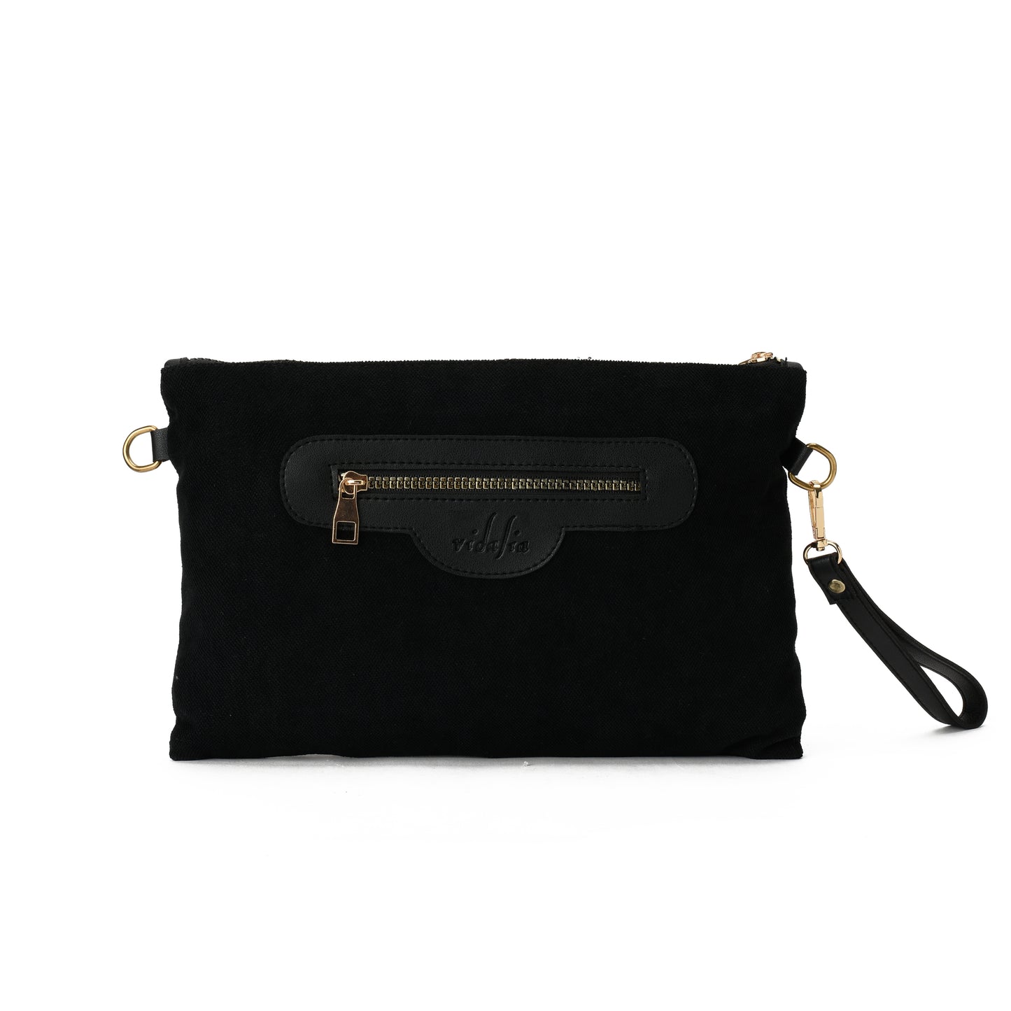 Black Geometric Clutch