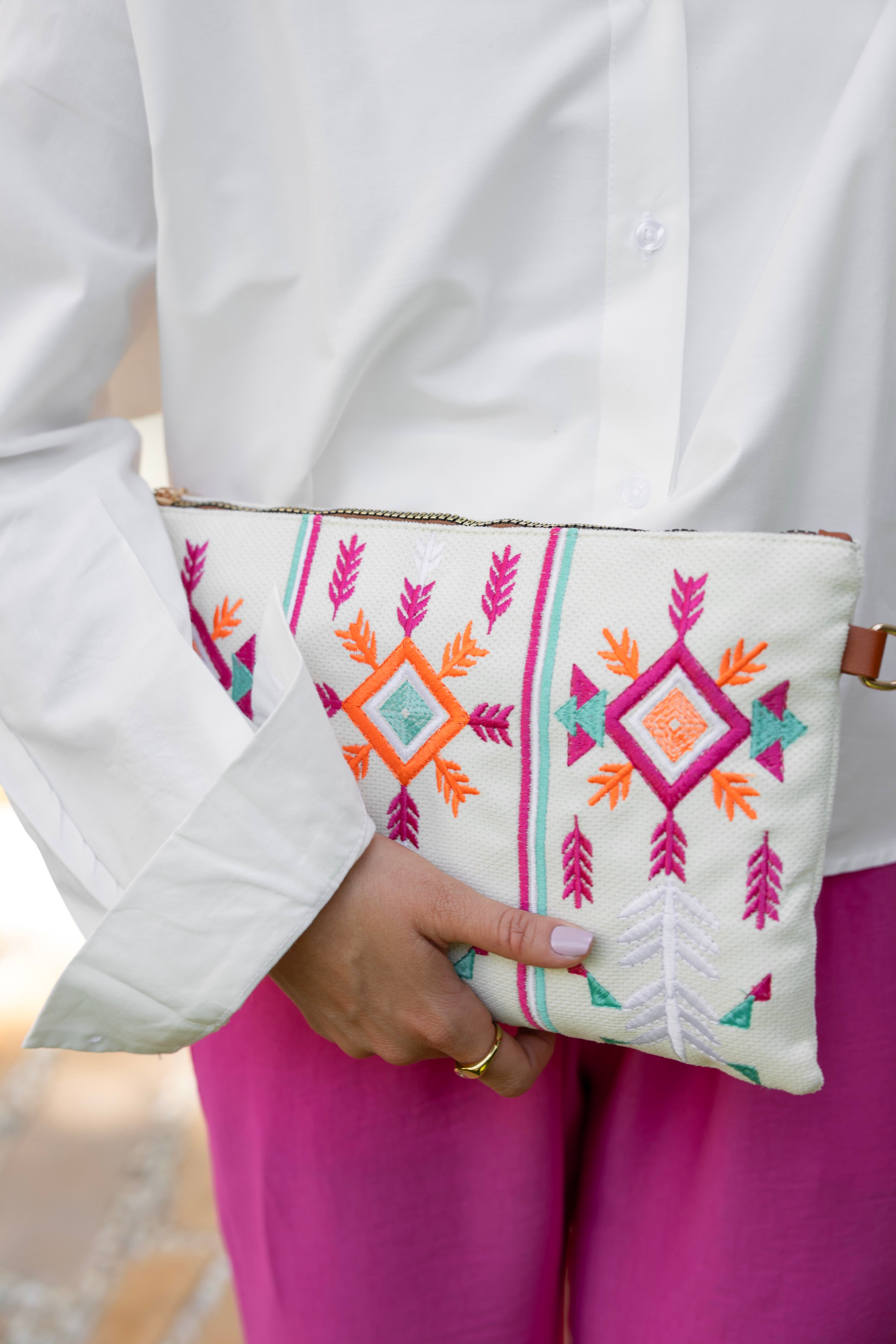 Off-White Geometric Clutch