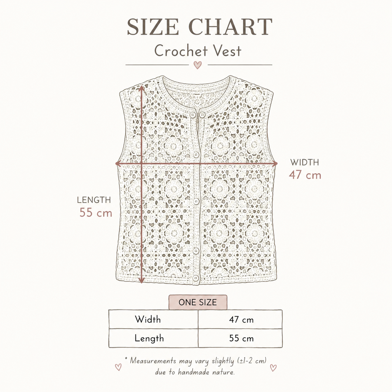 Knotted with Love Vest in Beige