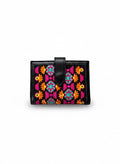 Black Garden Stitch wallet