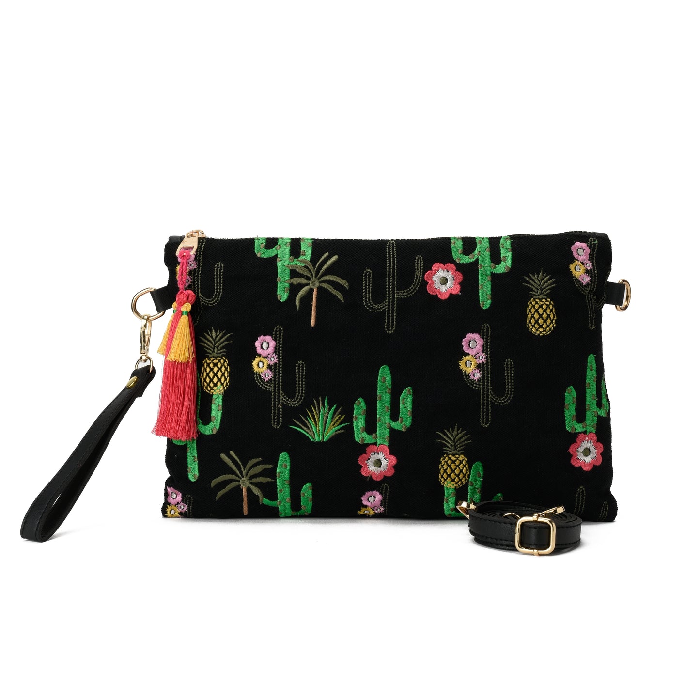 Black Cactus Clutch
