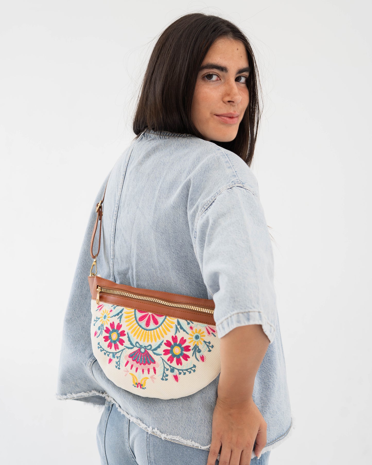 Off-White Floral Fanny Pack