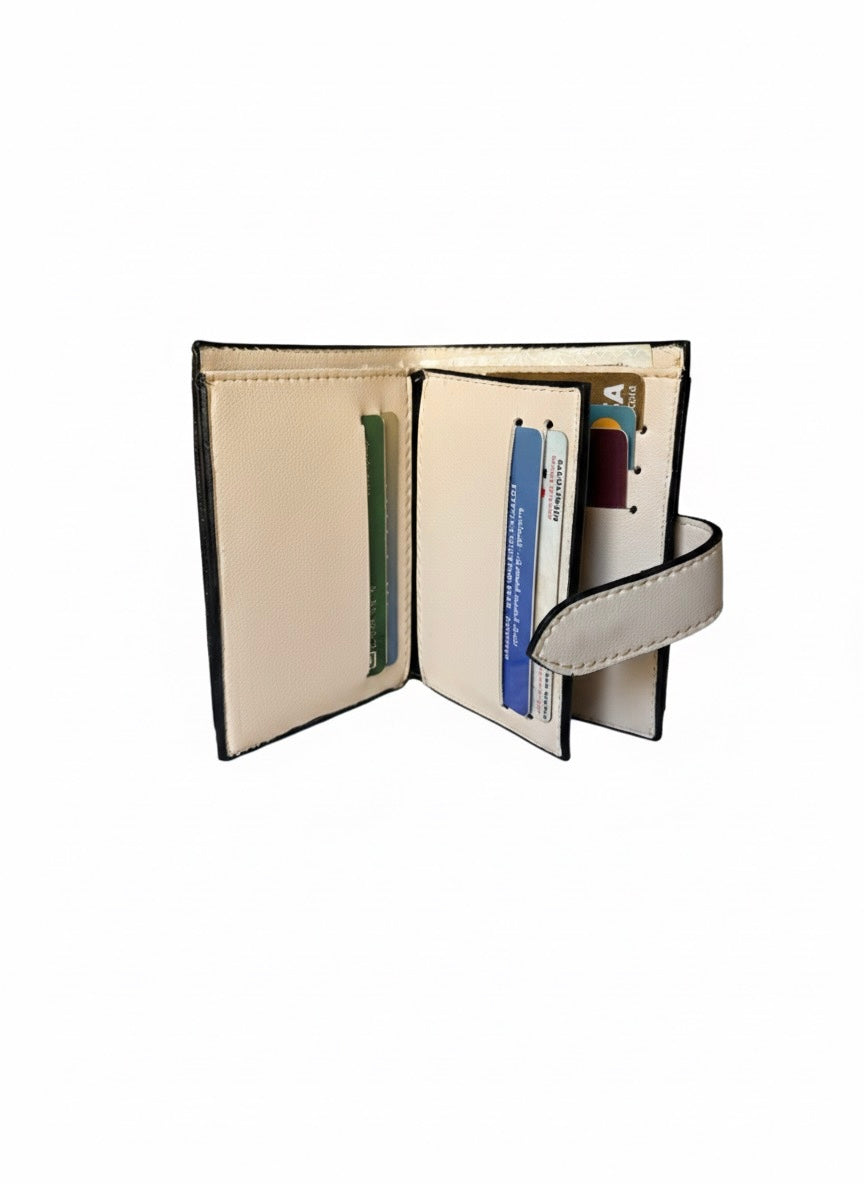 Offwhite Garden Stitch wallet