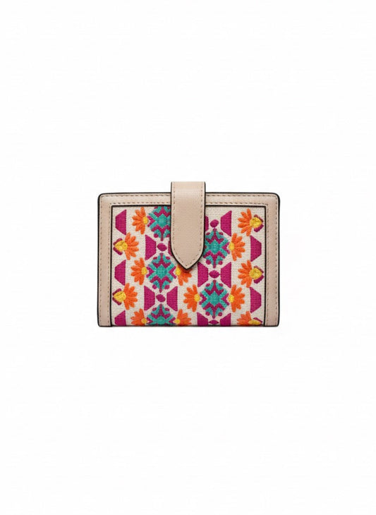 Offwhite Garden Stitch wallet