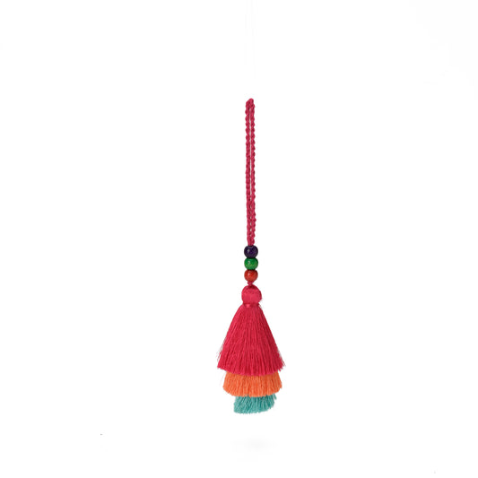 Coral Silk Tassel