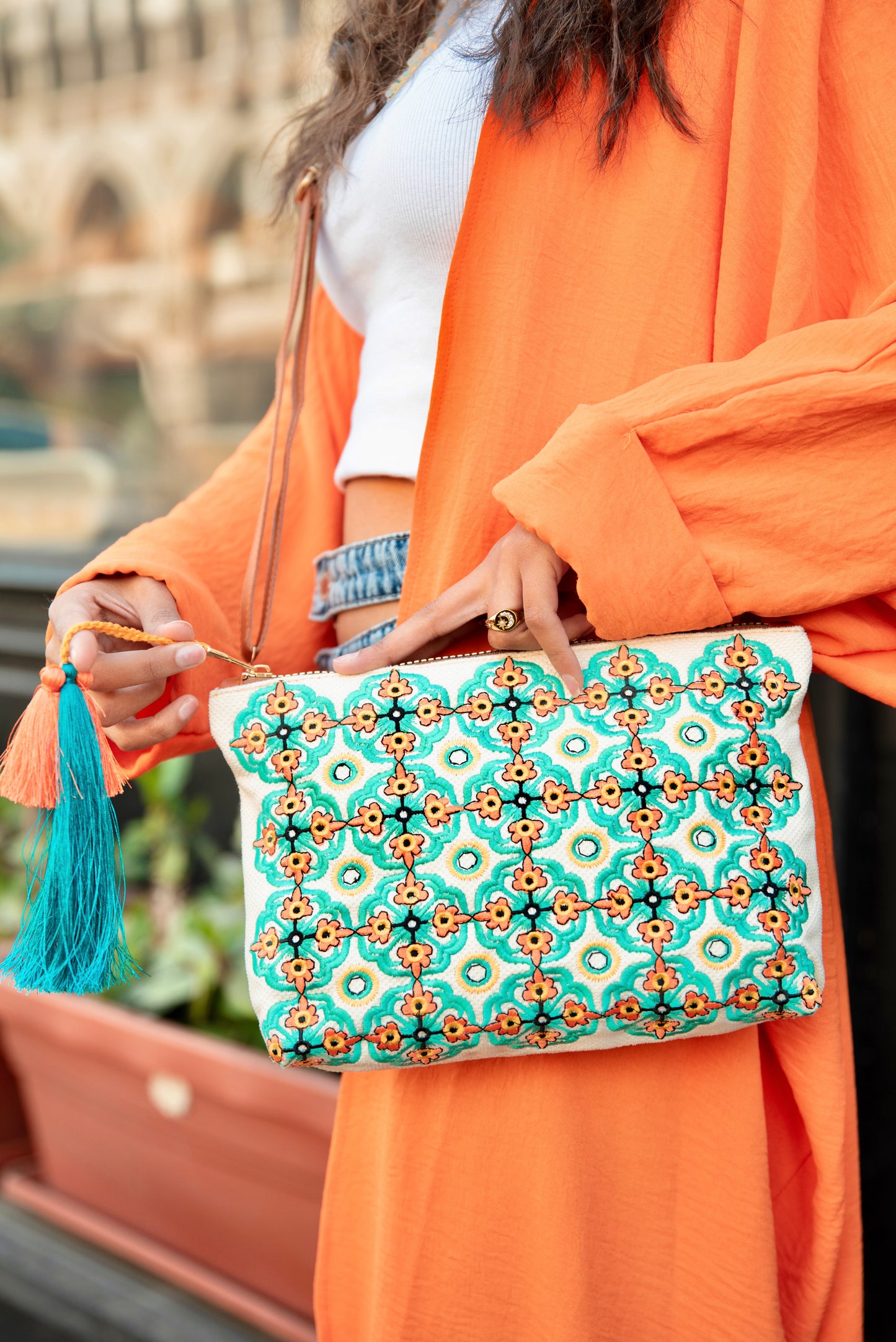 Turquoise Clutch