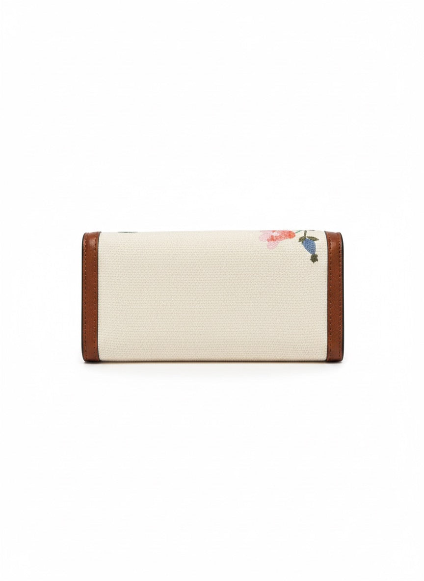 Offwhite Floral Wallet