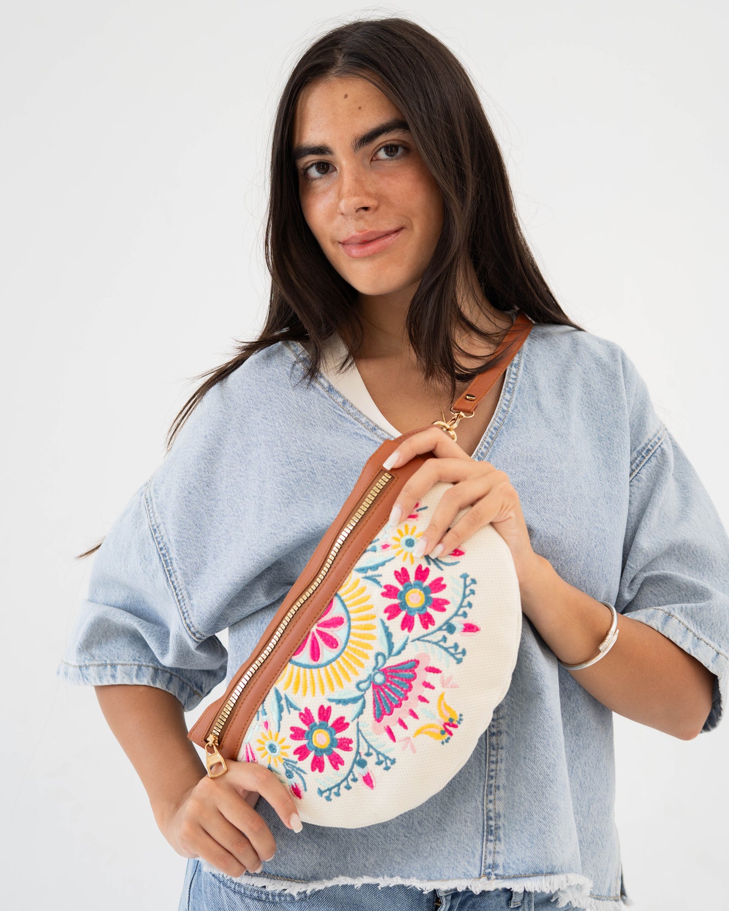 Off-White Floral Fanny Pack