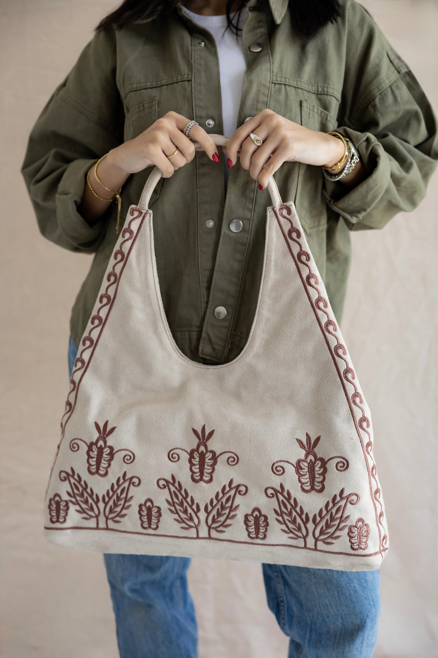 Offwhite Soft Bloom Totebag