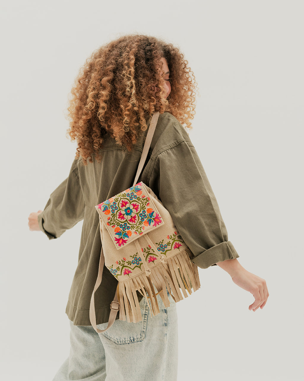 Off-white Fringe Backpack