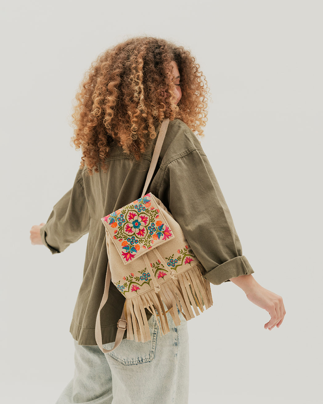 Off-white Fringe Backpack