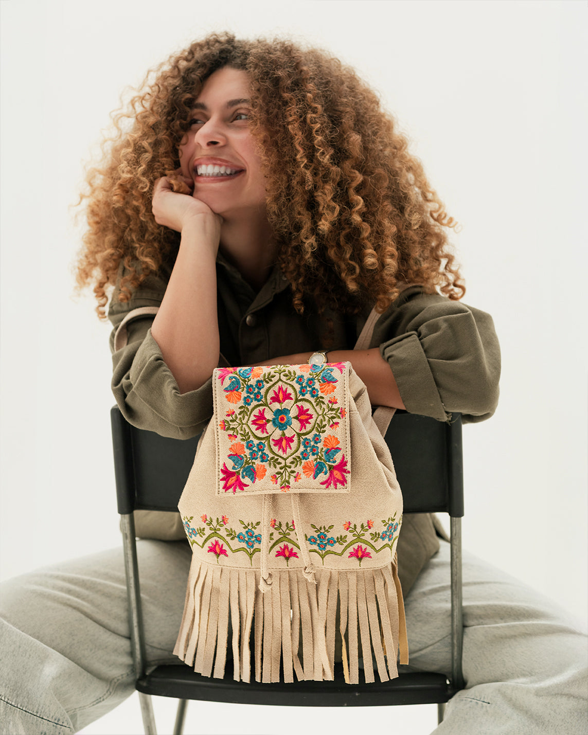 Off-white Fringe Backpack