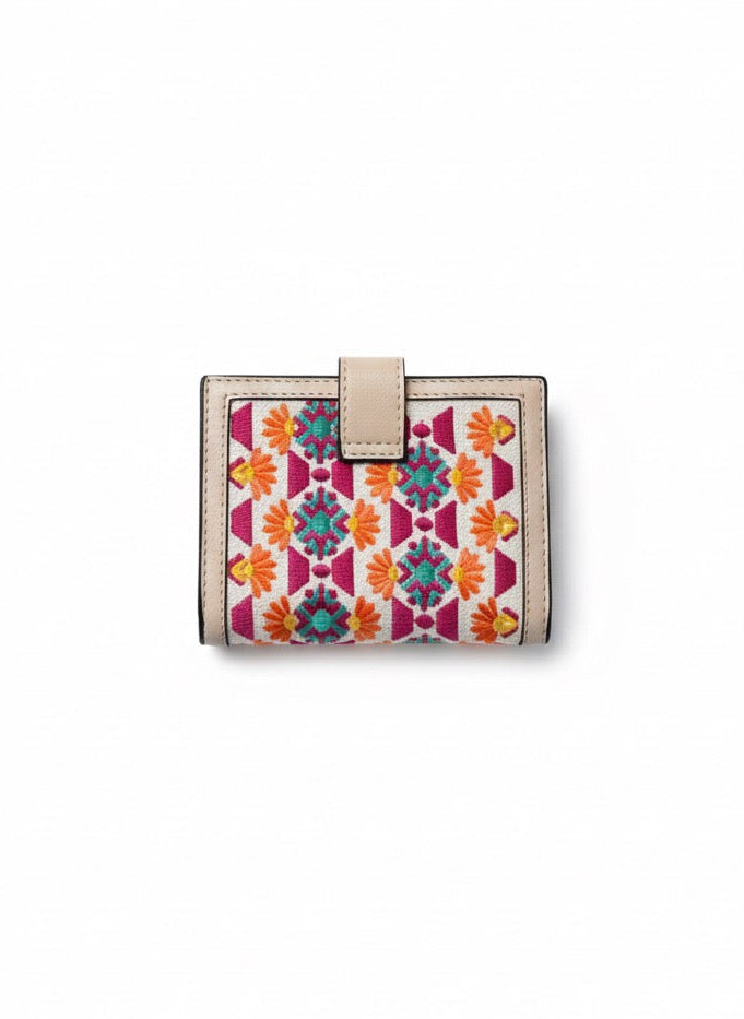 Offwhite Garden Stitch wallet