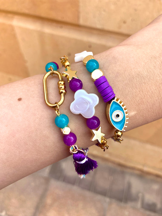 Lilac Evil Eye Set