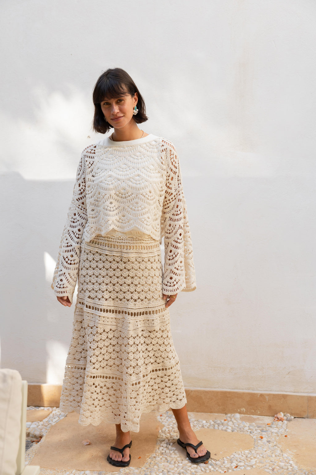 Golden Hour Crochet Skirt