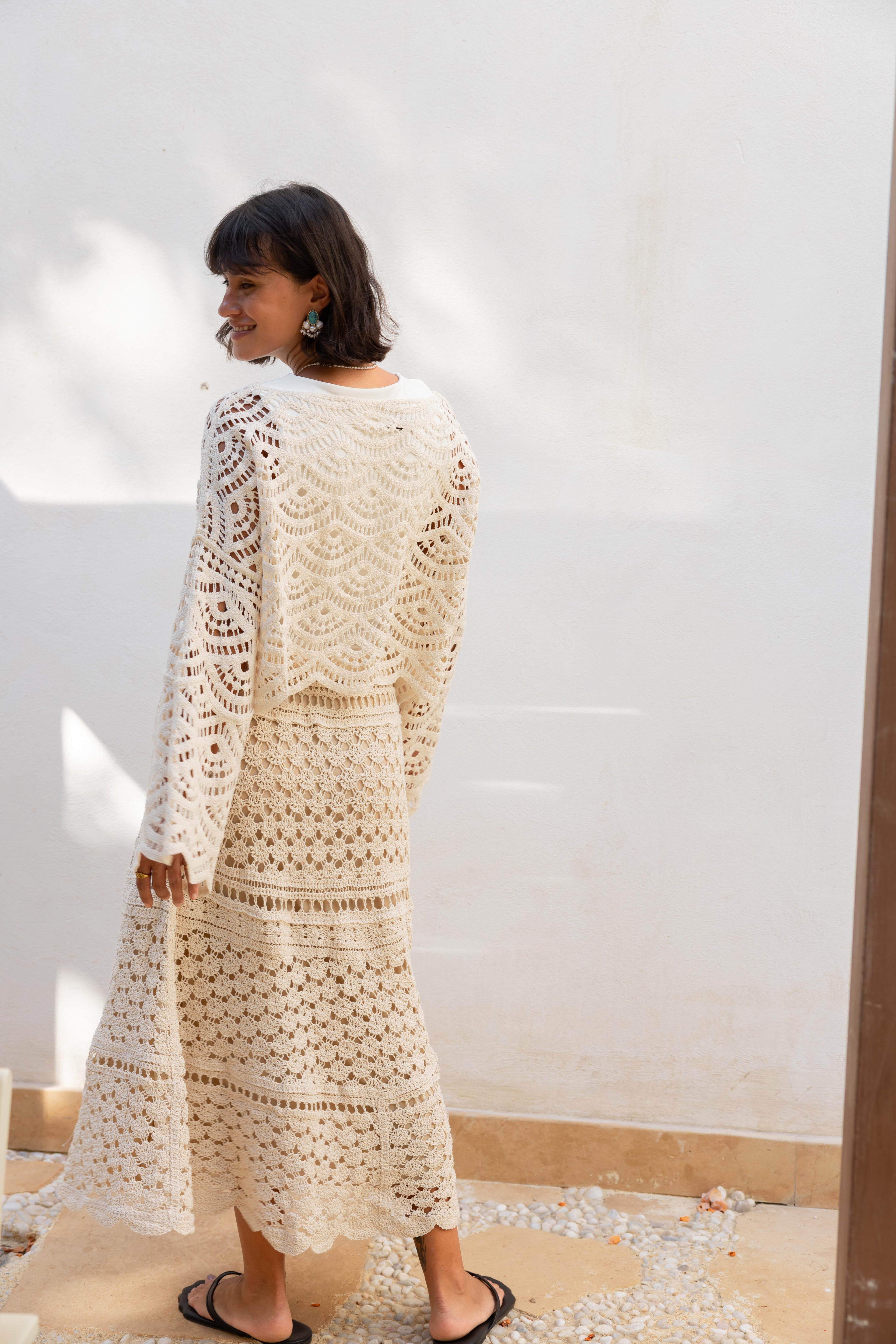 Golden Hour Crochet Skirt