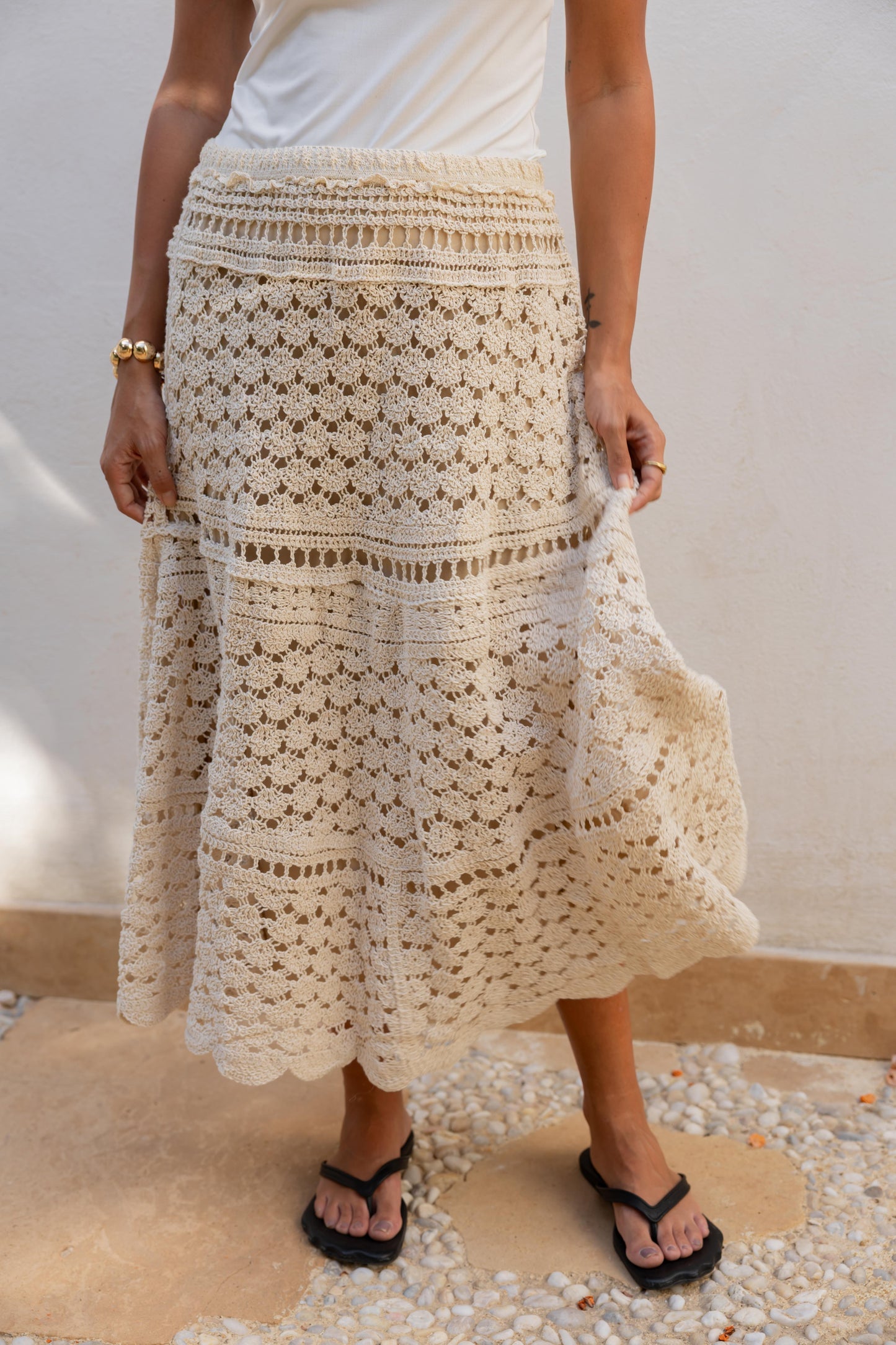 Golden Hour Crochet Skirt