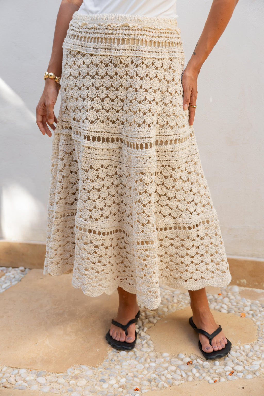 Golden Hour Crochet Skirt