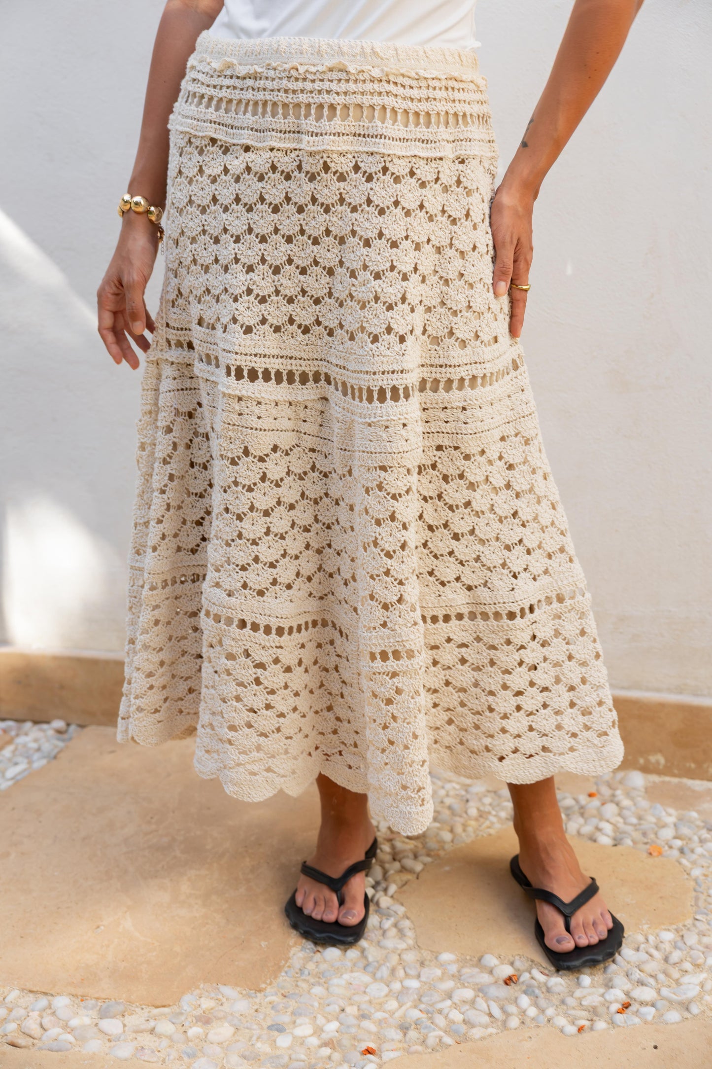 Golden Hour Crochet Skirt