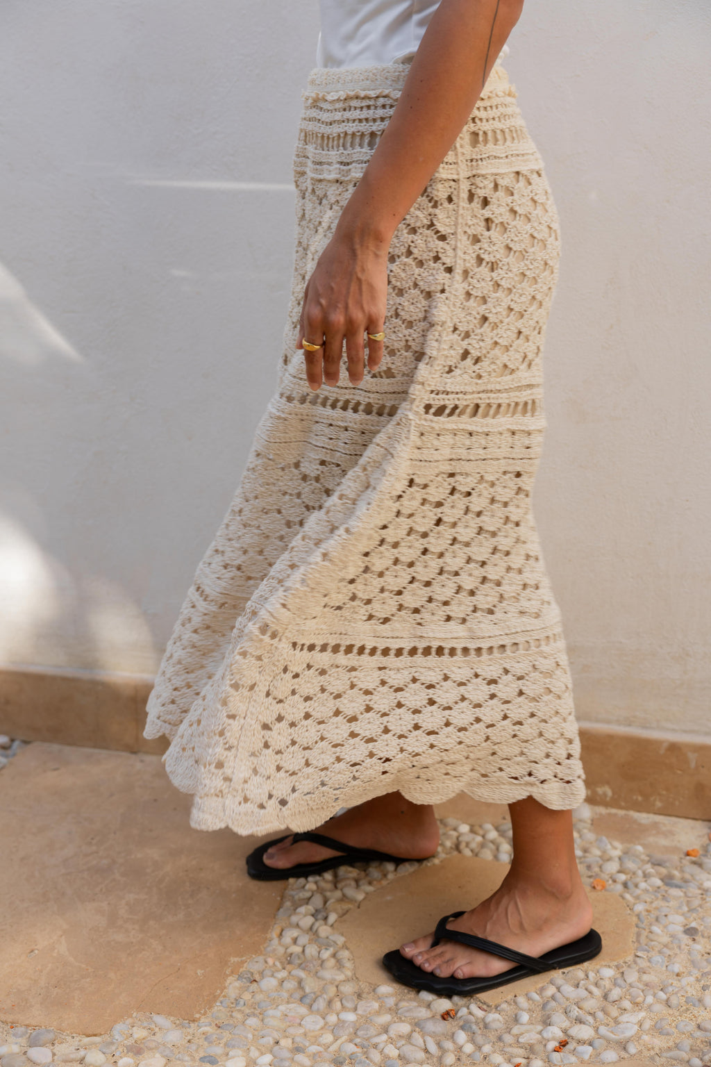 Golden Hour Crochet Skirt