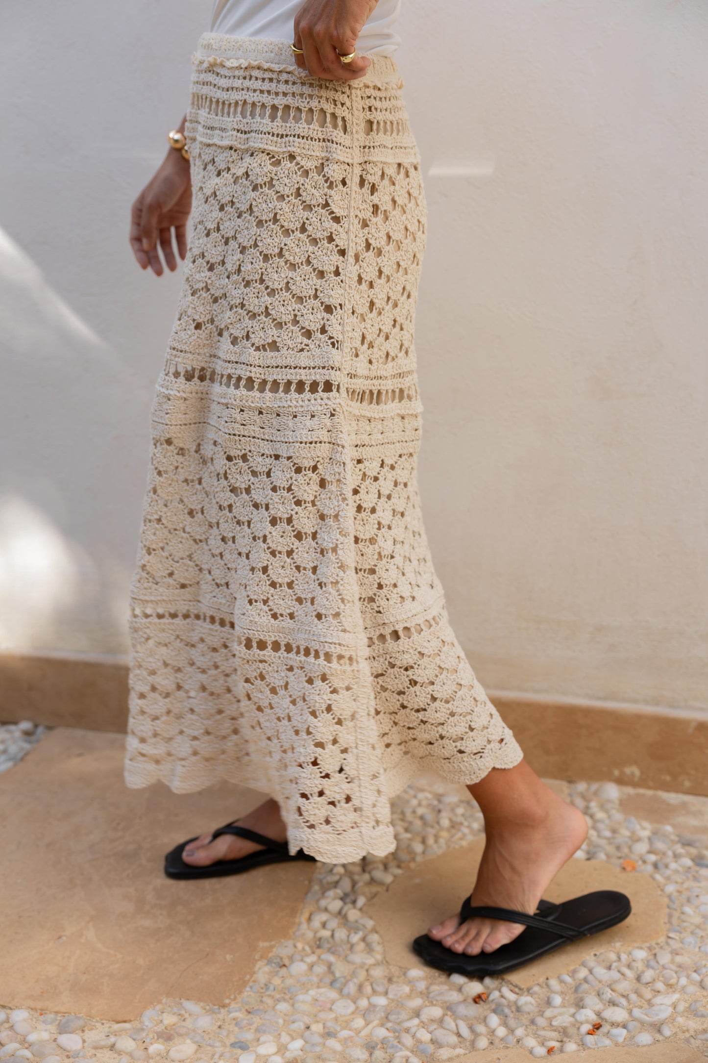 Golden Hour Crochet Skirt