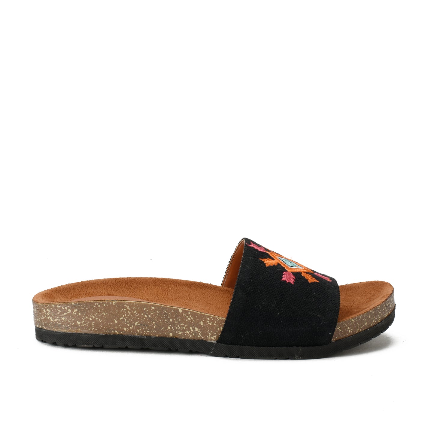 Black Geometric Slipper