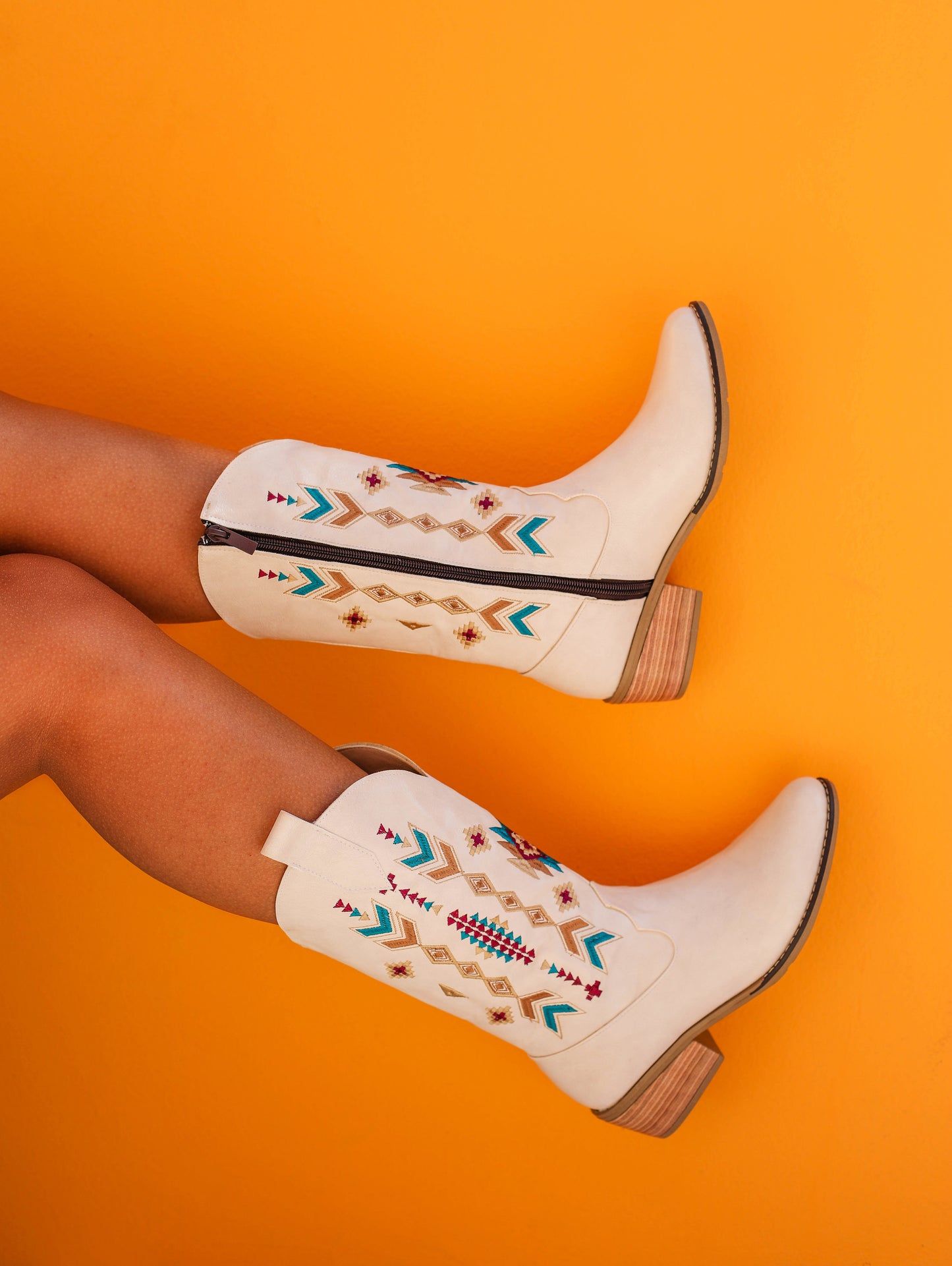 Creamy Cowboy Boot